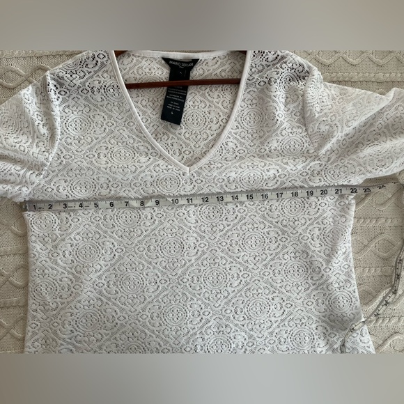 Mario Serrani Italy Lace Tunic Top, Boho Retro Swim Cover-up Women’s Large - Picture 12 of 13